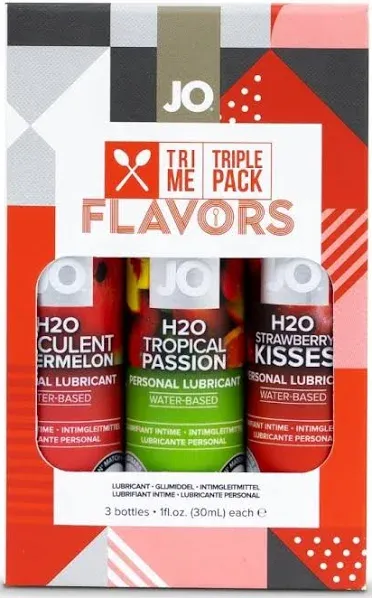 JO Tri-Me Triple Pack Flavored Lubricants