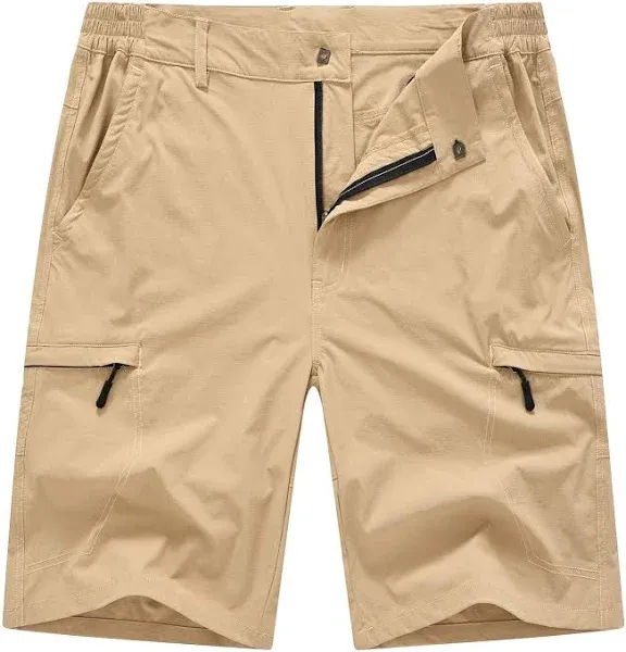 Men's Stretch Quick Dry Cargo Hiking Shorts with 6 Pockets