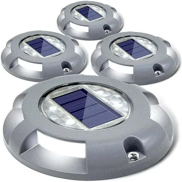 Solar Deck Lights Driveway Dock Light LED Solar Powered Outdoor Waterproof Road 