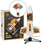 SainSmart Jr. Rocket Launcher for Kids - Motorized Air Rocket Launch Up to 200 ft, Safely Land with Parachute, Self-Launching ou