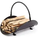 Rocky Mountain Goods Firewood Basket Holder Indoor - Decorative Finish Metal Log Holder - Fireplace Wood Rack is Ideal Size for Indoor use - Assembly Wrench Included - for Modern or Classic Home