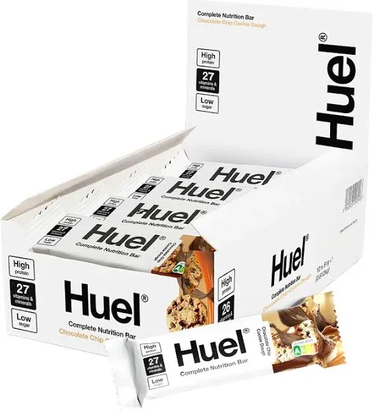 Huel Complete Nutrition Vegan Protein Bars Chocolate 13g Protein, 27 Vitamins and Minerals