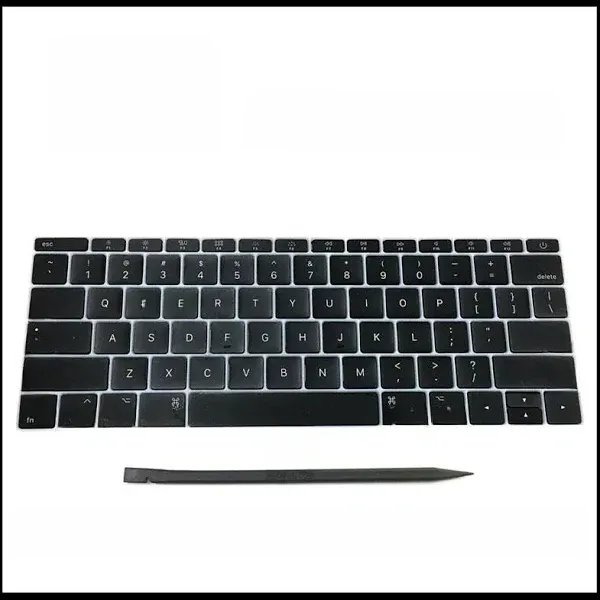 Replacement Keyboard Keycaps Keys,Full Set of US Keycaps QWERTY Fit for MacBook Pro 13/15" Model A1706 A1707 A1708 2016-2017 Year Fif for MacBook 12" Model A1534 2017 Year EMC 3099