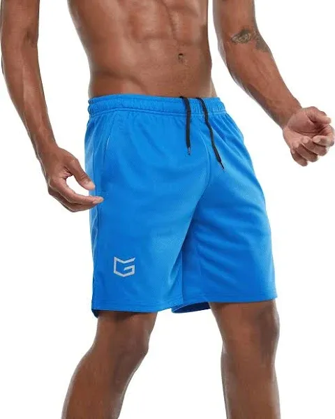 G Gradual Men&#039;s 7&#034; Workout Running Shorts Quick Dry XX-Large, Blue 