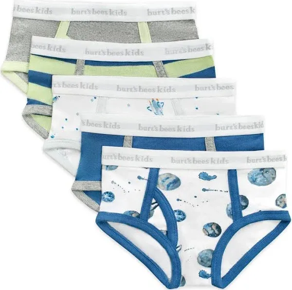 Burt's Bees Baby Toddler Boys' Underwear, Organic Cotton, Tag-Free Comfort Briefs