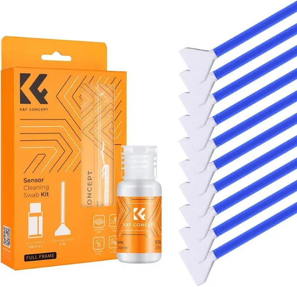 K&F 10-Pack Full-Frame Sensor Cleaning Swabs