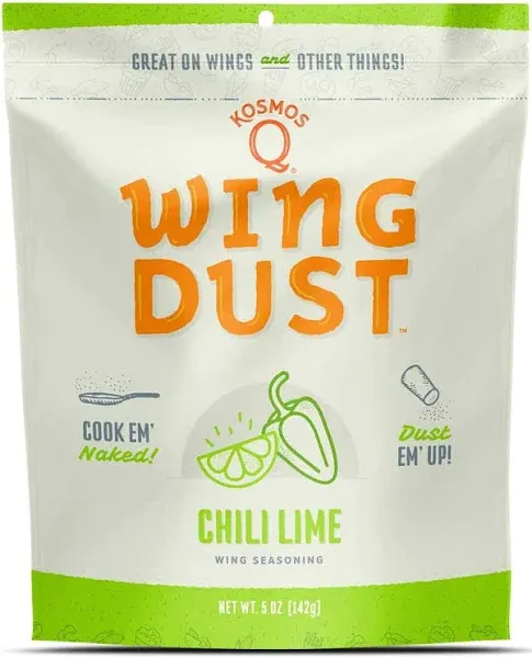 Chili Lime Wing Dust - 5 Oz Bag for Wings, Popcorn, Fish &amp; More - Dry BBQ Win...