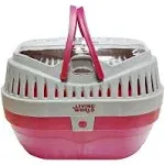 Living World Pet Carrier Red/Grey, Large