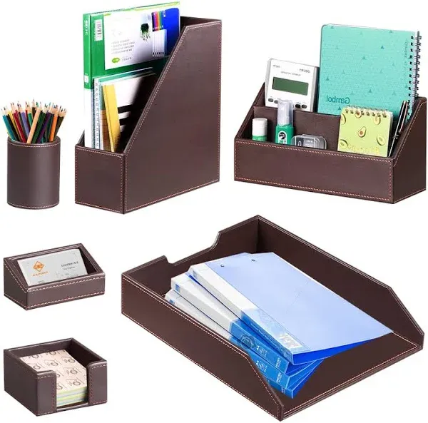 6 Piece Office Supplies/Desk Organizer Set