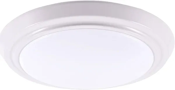 YoonLIT 7 Inch Flush Mount LED Ceiling Light Fixture 120V, 3000K/4000K/5000K CCT Adjustable, Dimmable Ceiling Lamp, 12W 800 Lumens, for Bedroom Kitchen Bathroom Hallway, White, 1-Pack