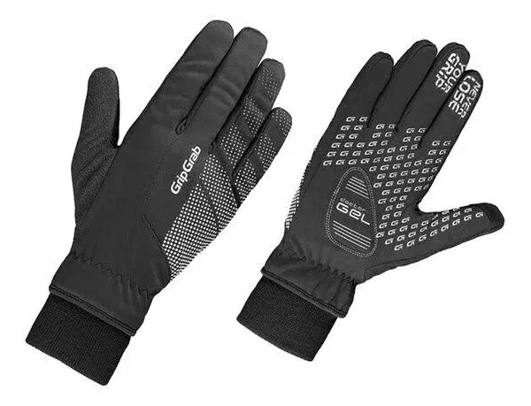 GripGrab Ride Windproof Winter Padded Cycling Gloves Full Finger Breathable Biking Gloves Thermal Fleece Lined Cold Weather Bike Riding Gloves for MTB Gravel Road Bike