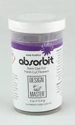 Design Master Absorbit Stem Dye for Fresh Cut Flowers Matte Finish Systemic (Deep Blue)