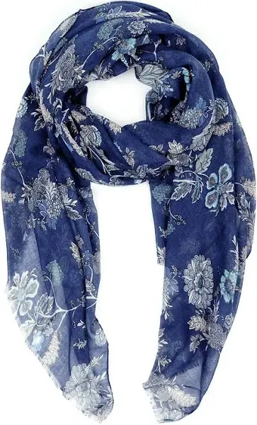 Scarfs for Women Lightweight Floral Flower Fall Winter Fashion Wrap Shawl Alyssa