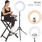 Inkeltech Ring Light 18 Inch 60 W Dimmable LED Stand Adjustable 3000-6000 K Color Temperature