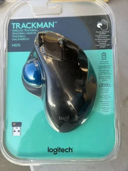 Logitech M570 Wireless Trackball Mouse