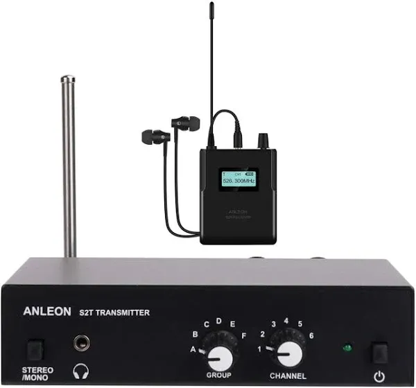 ANLEON S2 UHF Stereo Wireless Monitor System in-Ear System IEM (526-535Mhz)