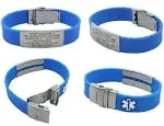 Universal Medical Data Sport Medical ID Bracelet for Men and Women, Custom Engraved, Emergency Medical ID Card for Your Emergency Medical Information