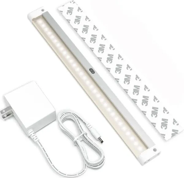  Hand Wave Activated Under Cabinet LED Lighting Kit, 12 inch Warm White (3000K)