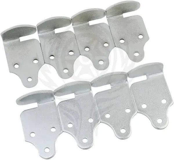 8 PC Utility Trailer Rack Wood Panel Sides Stake Bed Gate Latch Zinc Plates