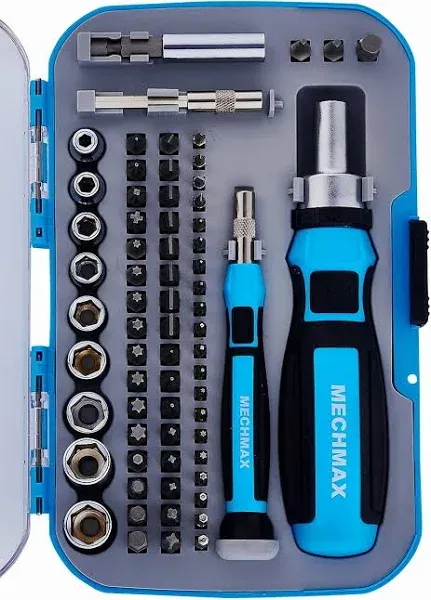 MECHMAX Ratcheting Screwdriver Bits & Socket Set