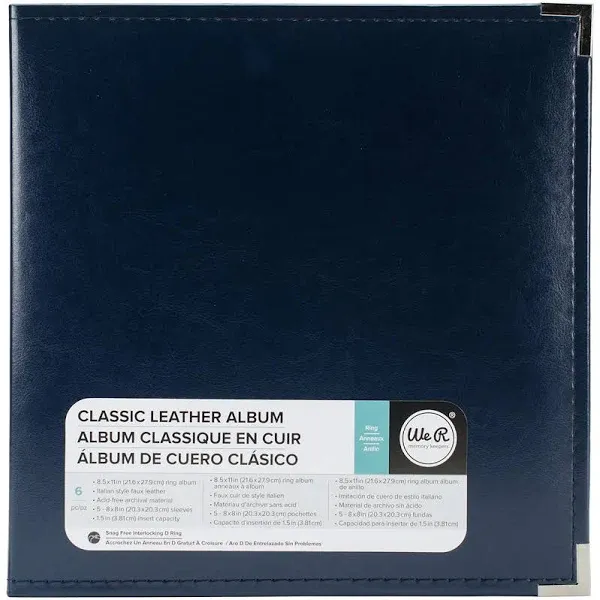 We R Memory Keepers Classic Leather 3-Ring Album