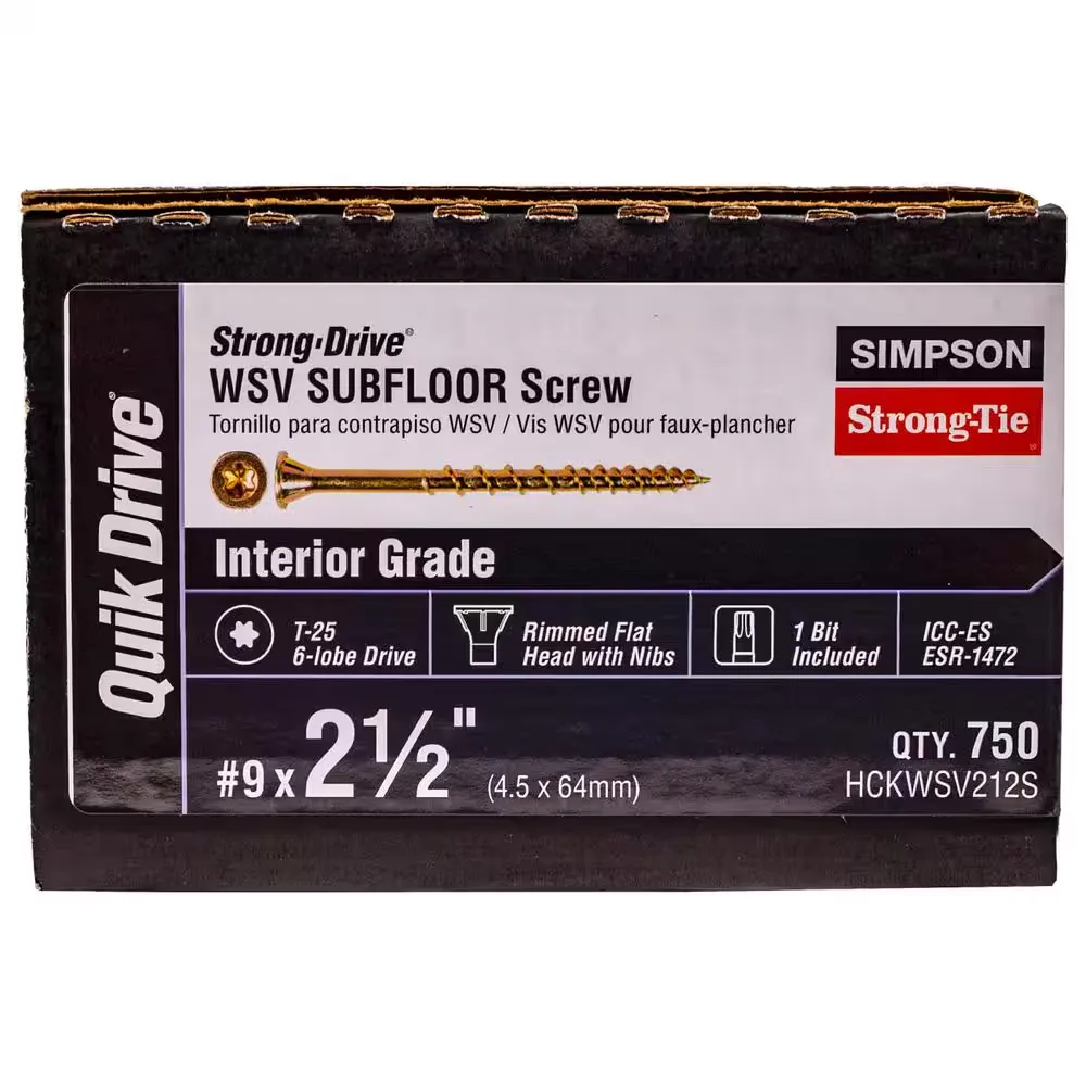 Simpson Strong-Drive WSV Subfloor Screw