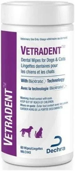 Dental Wipes for Dogs and Cats, 60ct 