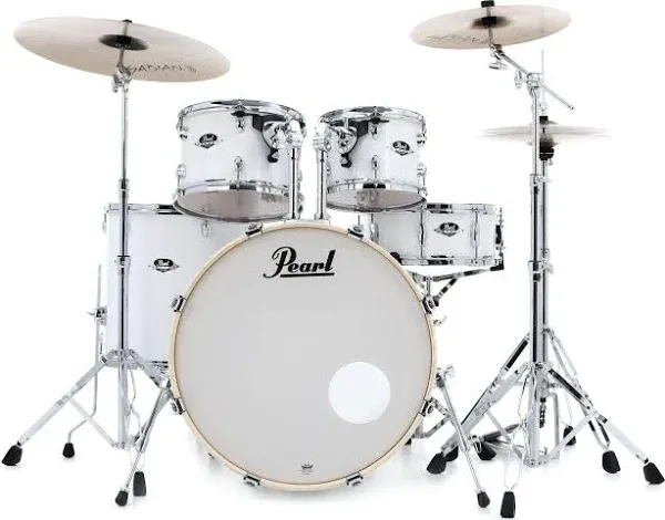 Pearl Export 5-Piece Pure White Drum Kit