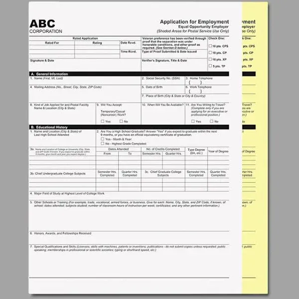 PM Company Digital Carbonless Paper