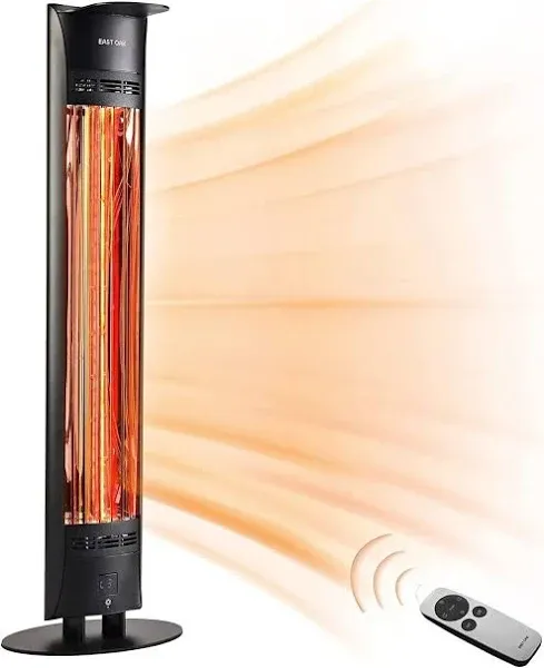 EAST OAK 1500W Patio Heater Portable Electric3 Heating Levels - Scratch &amp; Dent