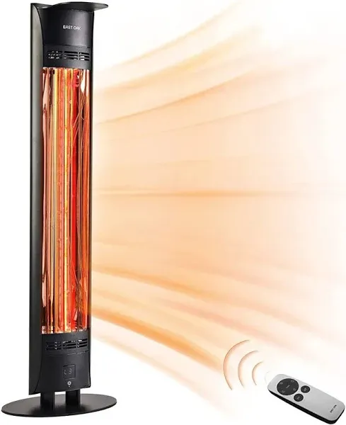 EAST OAK Outdoor Indoor Electric Patio Heater 1500W Portable Heater 1500w