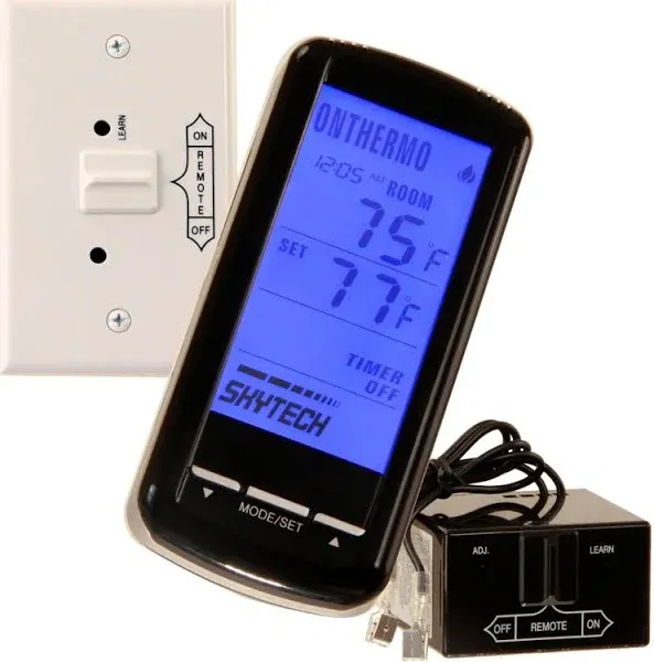 SkyTech SKY-5301 Fireplace-remotes-and-thermostats Black