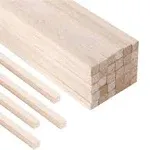 3/8 x 12 inch 30 Pcs Balsa Wooden Dowel Rods, Straight Wood Sticks, Unfinished Wood Pieces for Crafts, Tiered Cakes, Macrame Supplies, Tiered Cakes