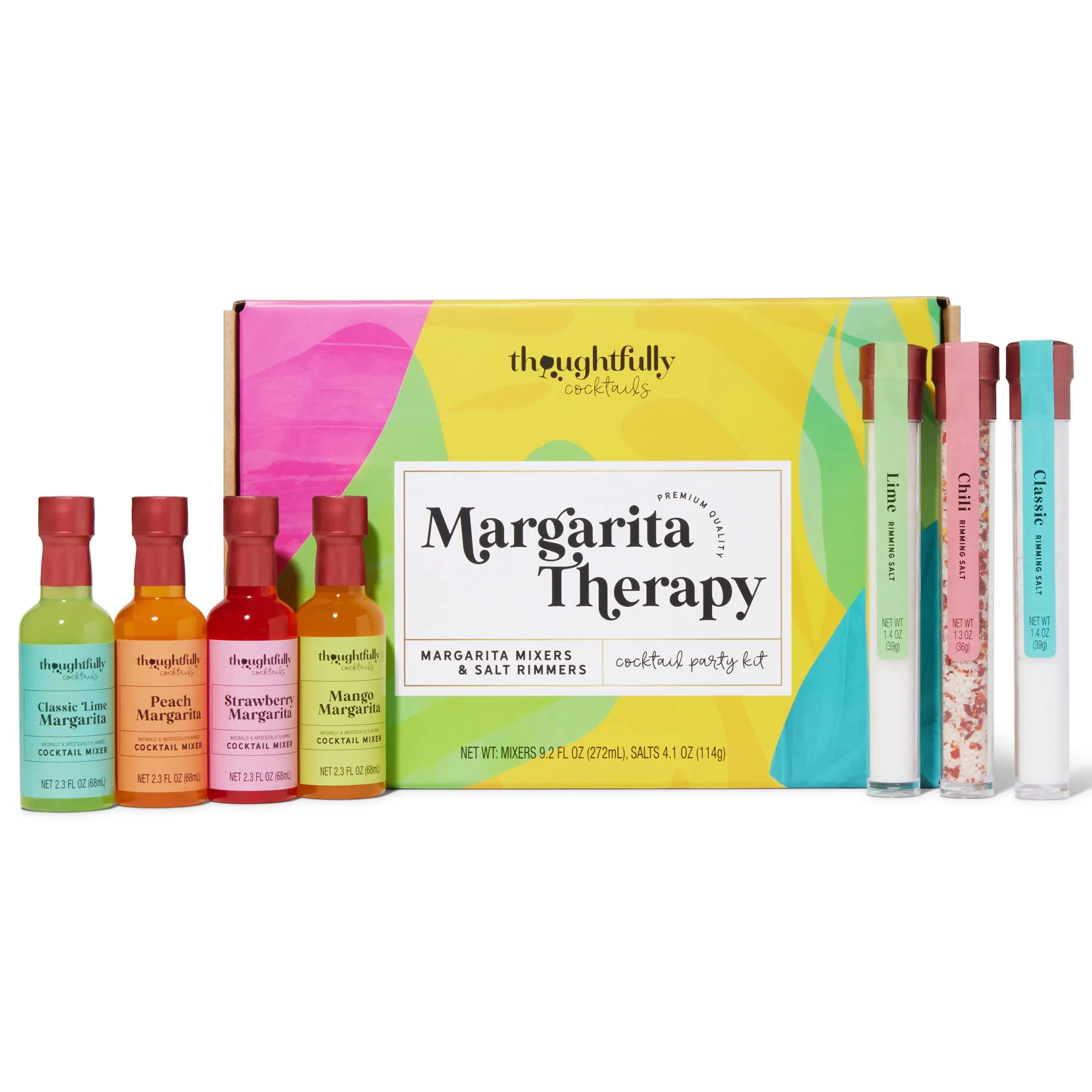 Thoughtfully Cocktails, Margarita Cocktail Therapy Gift Set, Pre-Measured Sin...