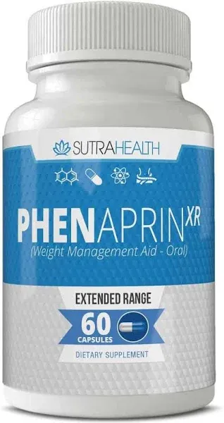 Phenaprin XR Weight Loss Diet Pills (60 Blue/White Capsules) Professional Grade 