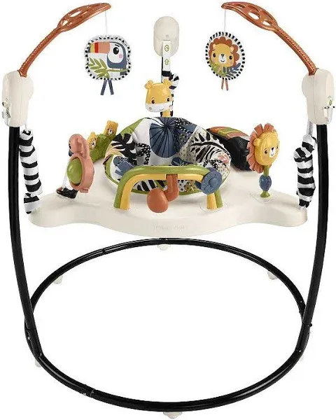 Fisher-Price Palm Paradise Jumperoo Baby Activity Center with Lights & Music