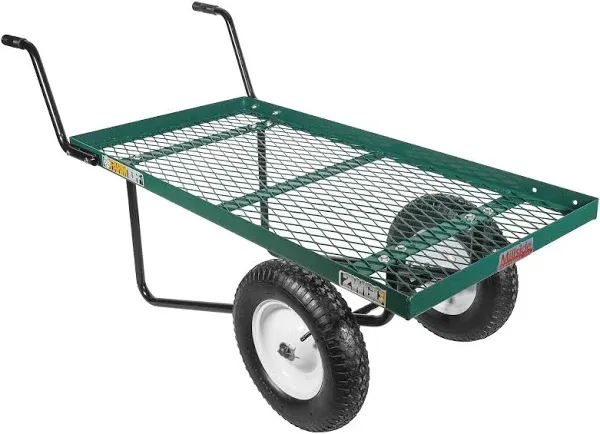 Farm Tuff 24" x 48" 2-Wheel Metal Deck Push Cart