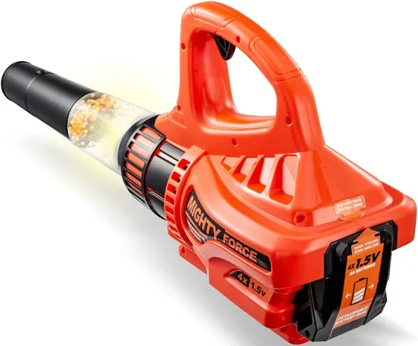 Mighty Force Toddler Leaf Blower: Electronic Modern Pretend and Play Tool 