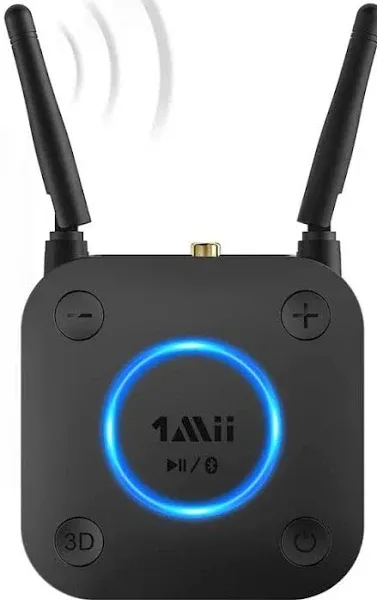 1Mii Bluetooth 5.0 Hi-Fi Audio Receiver QCC3031 Chip with 3D Surround aptX HD/LL 164FT Long Range Adapter for Home Stereo System