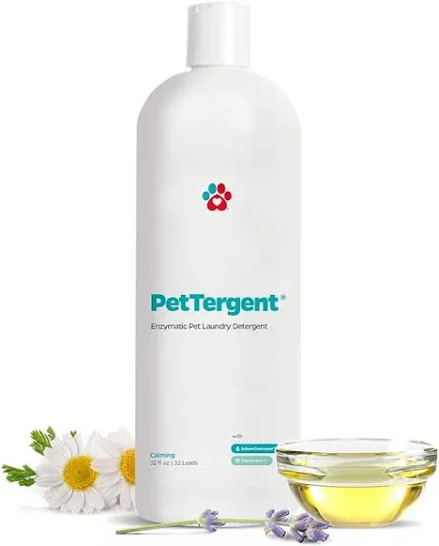 Pet Parents PetTergent , Enzymatic Pet Laundry Detergent, 32 oz 32 Loads Pet Stain Remover & Pet Odor Eliminator, Laundry Detergent for Pets