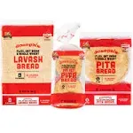 Joseph's Combo Value Pack, Flax, Oat Bran & Whole Wheat, Low Carb Pita Bread, Lavash Bread, and Mini Pita (1 Pack Each, 3 Packages Total)