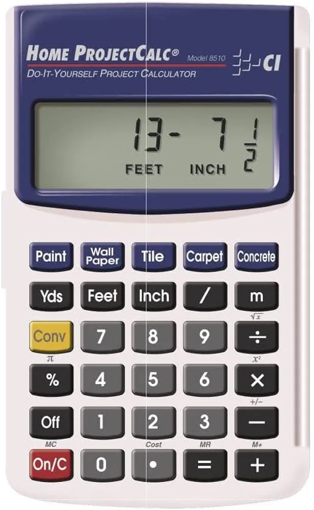 Calculated Industries 8510 Calculator Home Project