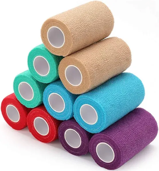 LotFancy Self Adhesive Bandage Wrap