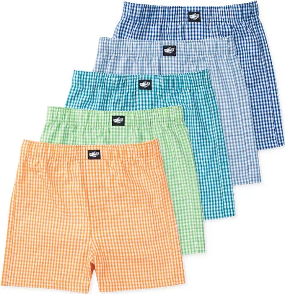 Lucky & Me | Ryan Boys Woven Boxers | 100% Cotton Children's Underwear (5-Pack)