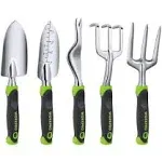 WORKPRO Garden Tool Set 5 Pieces Gardening Work Gifts Cast Aluminum Outdoor Hand