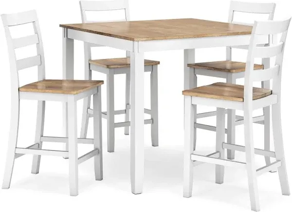 Ashley Gesthaven DRM Counter Table Set (5/CN) - Natural/Blue