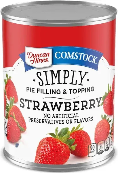 Duncan Hines Comstock Strawberry Pie Filling & Topping, 21 Oz