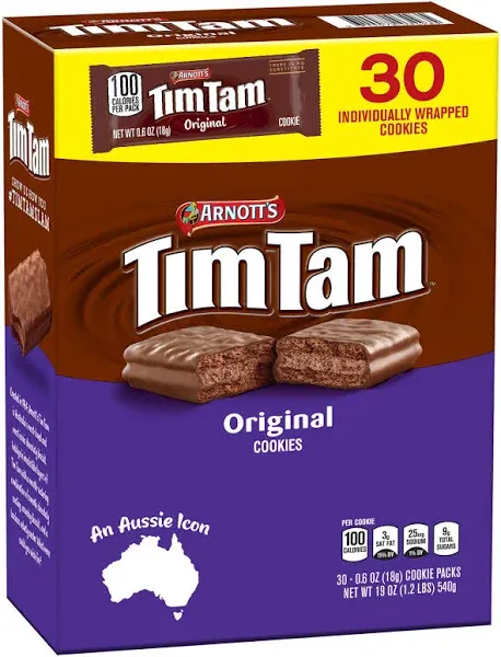 Tim Tam Original Chocolate Cookies (0.63 oz., 30 pk.)