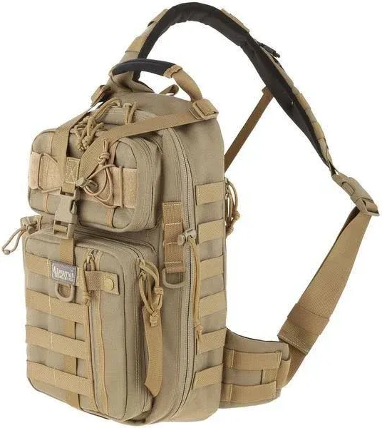 Maxpedition Sitka Gearslinger Khaki 0431K Main compartment measures 16 1/2&#034; x 8