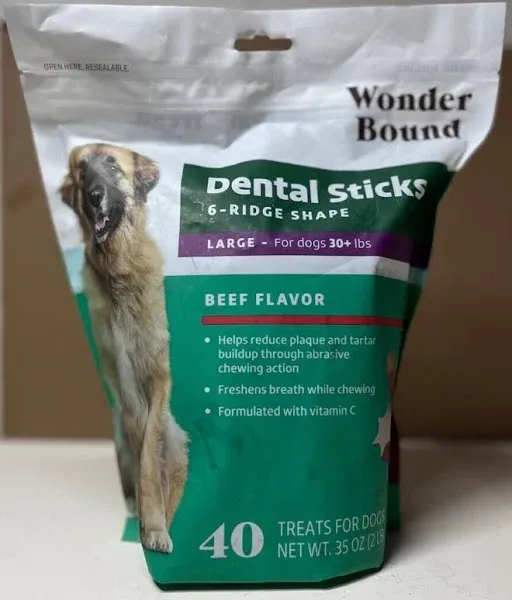 Wonder Bound Dental Sticks for Large Dogs